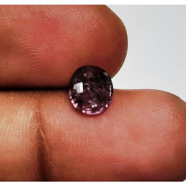 1.55 Carats Natural Purple Spinal 7.45 x 6.57 x 3.72 mm