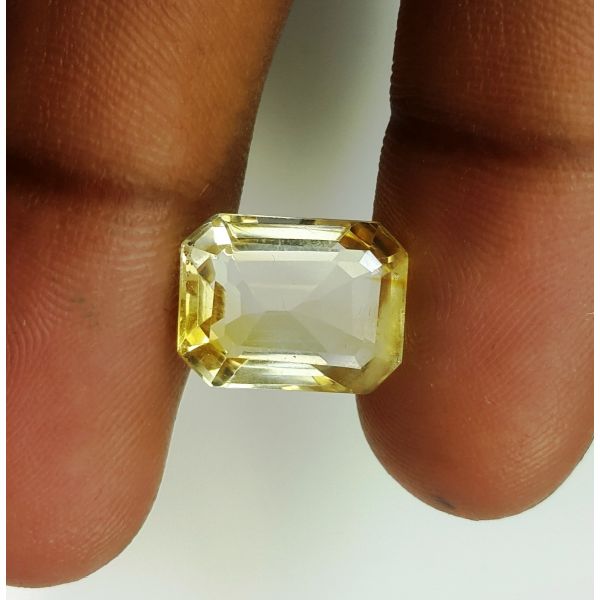 8.72 Carats Natural Yellow Citrine 13.24 x 10.07 x 7.24 mm