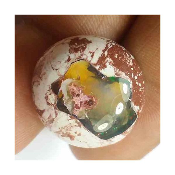 19.05 Carats Natural Mexicon Opal 20.42 x 19.29 x 8.31 mm