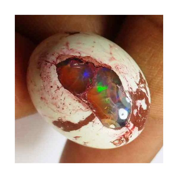 24.66 Carats Natural Mexicon Opal 22.85 x 18.04 x 9.75 mm