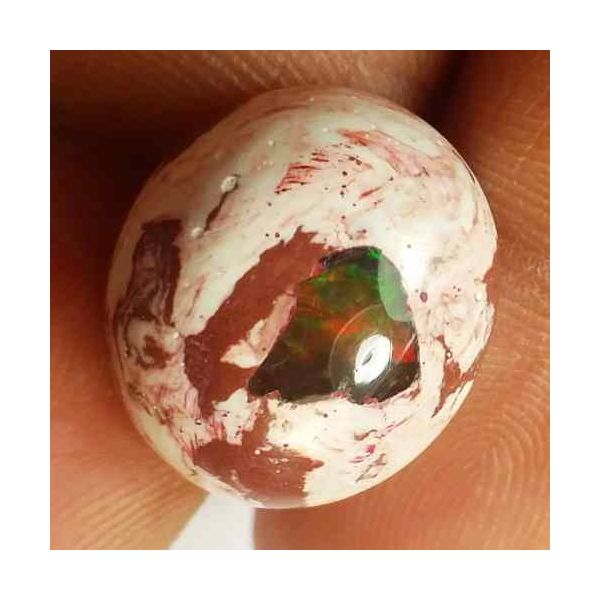 9.74 Carats Natural Mexicon Opal 16.11 x 13.95 x 6.78 mm