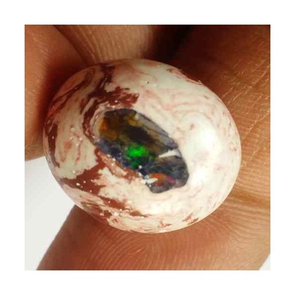 12.81 Carats Natural Mexicon Opal 16.63 x 14.98 x 7.72 mm