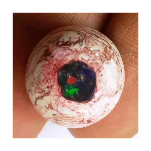 16.67 Carats Natural Mexicon Opal 17.76 x 16.94 x 8.93 mm