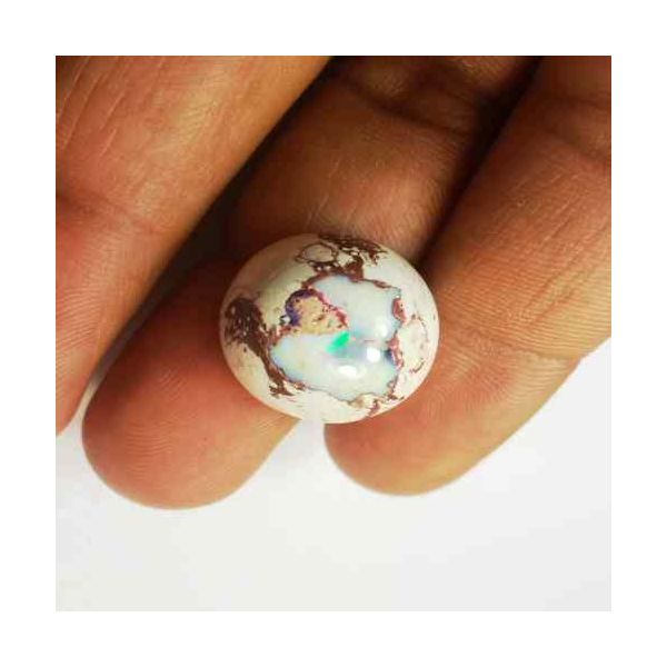 18.72 Carats Natural Mexicon Opal 18.38 x 17.75 x 10.21 mm