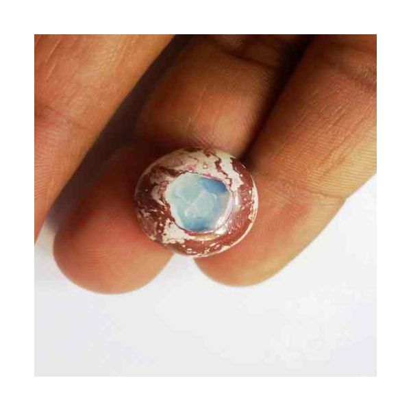13.04 Carats Natural Mexicon Opal 17.78 x 17.40 x 7.25 mm