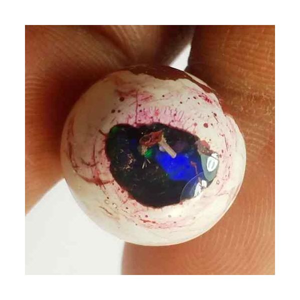 8.66 Carats Natural Mexicon Opal 14.05 x 13.34 x 7.58mm