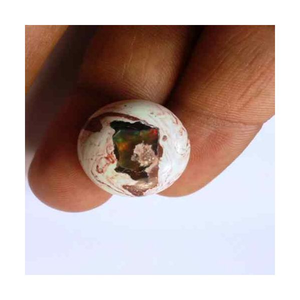 17.73 Carats Natural Mexicon Opal 19.20 x 18.72 x 7.43 mm