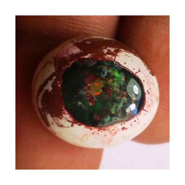 13.45 Carats Natural Mexicon Opal 17.63 x 16.03 x 7.43 mm