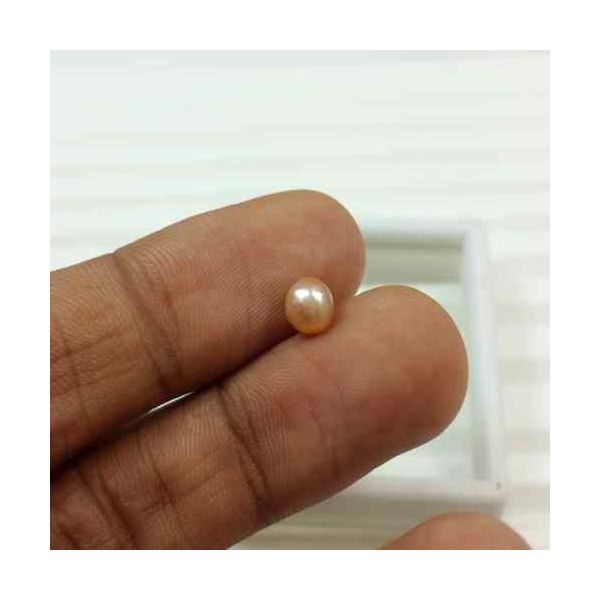 0.86 Carats Natural Venezuela Pearl 5.05 x 4.96 x 4.91 mm