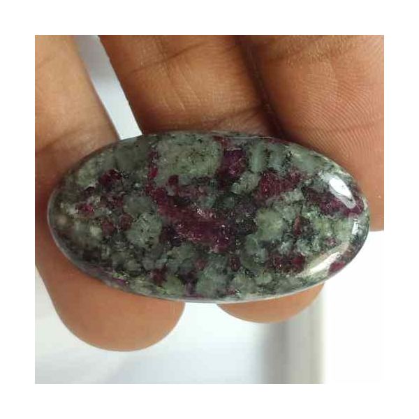 32.09 Carats Natural Eudialyte 34.51 x 19.52 x 4.57 mm