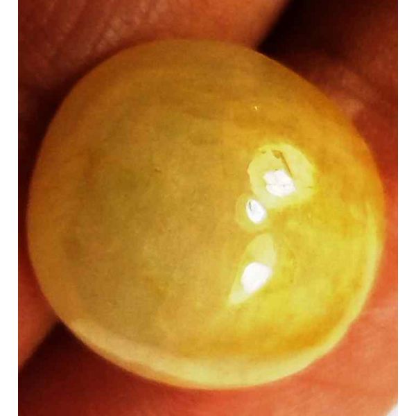 11.37 Carats Yellow Cabs Sapphire 12.90 x 12.61 x 7.16 mm