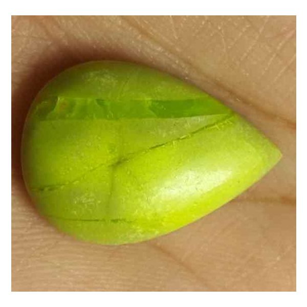 14.85 Carat Australia Yellowish Green Gaspeite 22.91 X 16.03 X 6.58 mm