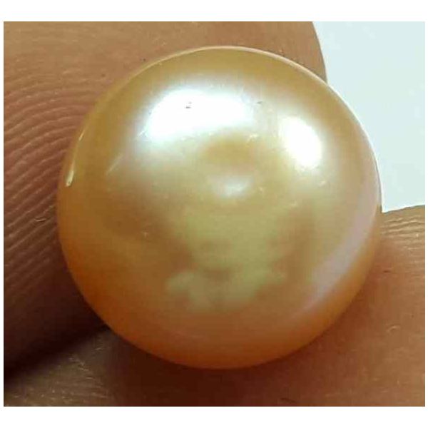 5.97 Carat Indian Pink Pearl 10.06 X 9.59 X 8.05 mm