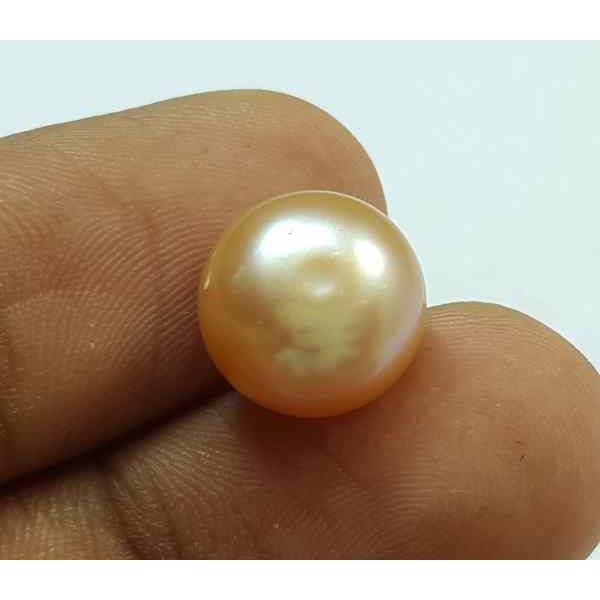 7.47 Carat Indian Pearl 11.07 X 10.93 X 7.83 mm