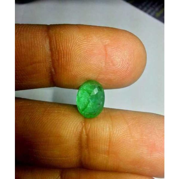 2.56 Carats Colombian Emerald 10.54 x 7.90 x 4.27 mm