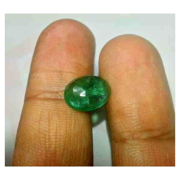 3.00 Carats Colombian Emerald 11.61 x 9.10 x 3.96 mm