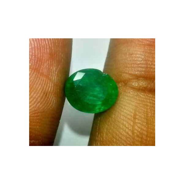 3.14 Carats Colombian Emerald 9.50 x 7.88 x 6.18 mm