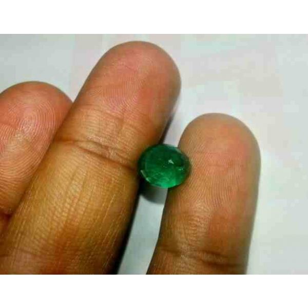 3.14 Carats Colombian Emerald 9.50 x 7.88 x 6.18 mm