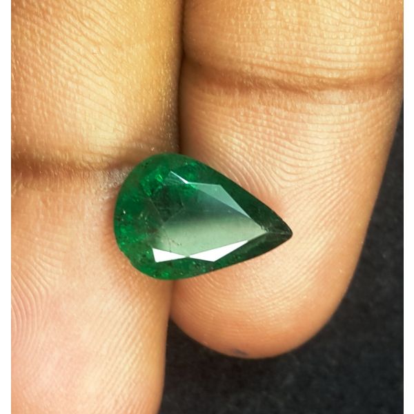 3.74 Carats Natural Green Emerald 12.26 x 8.64 x 6.21 mm