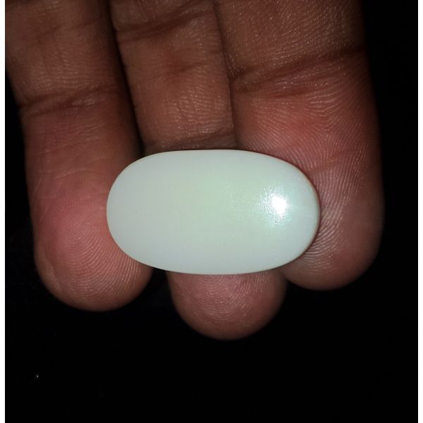 12.75 Carats Natural Creamish White Opal 24.00x13.83x5.11 mm
