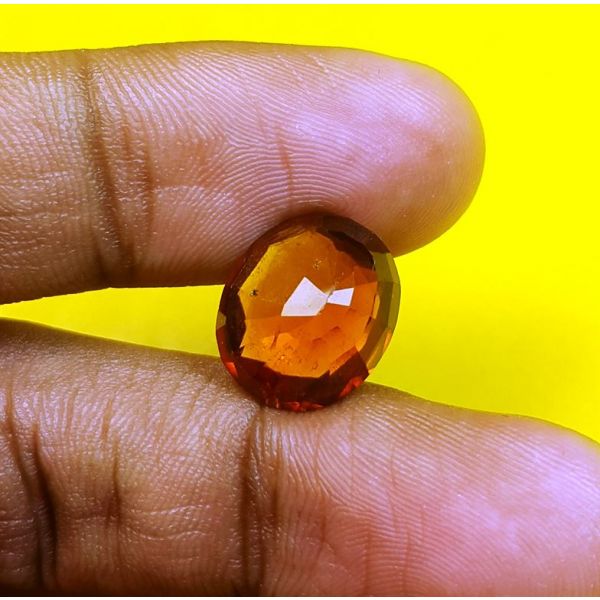 7.12 Carats Natural Brown Hessonite 13.12 x 11.16 x 5.97 mm