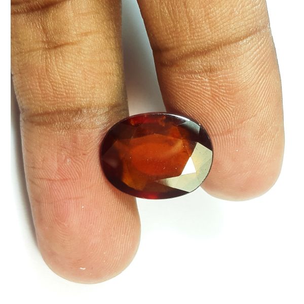 8.65 Carats Natural Brown Hessonite Garnet 15.44 x 12.14 x 5.27 mm