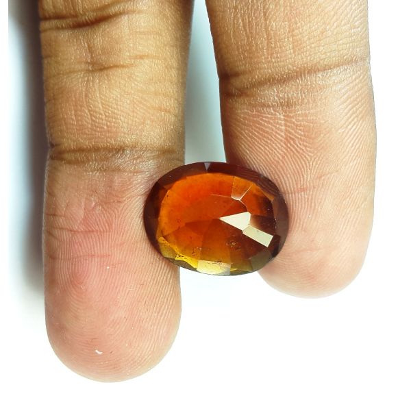 8.65 Carats Natural Brown Hessonite Garnet 15.44 x 12.14 x 5.27 mm