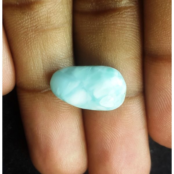 7.48 Carats Natural Aqua Blue Larimar 16.70 x 9.69 x 4.80 mm