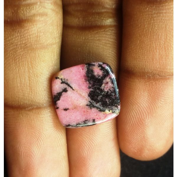 10.84 Carats Natural Pink Rhodochrosite 13.69 x 15.31 x 14.56 x 3.93 mm