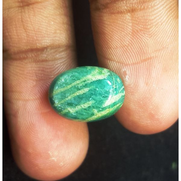 7.04 Carats Natural Green Amazonite 14.10 x 10.28 x 5.88 mm