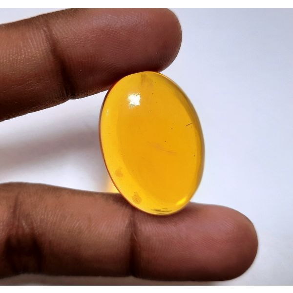 11.48 Carats Natural Orange Amber 28.66 x 20.46 x 5.47 mm