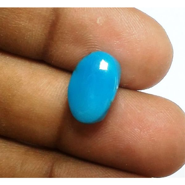 6.13 Carats Natural Blue Turquoise 13.21 x 8.63 x 6.97 mm