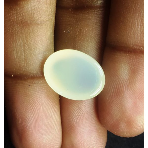 8.46 Carats Natural White Chalcedony 16.83 X 12.20 X 6.05 MM