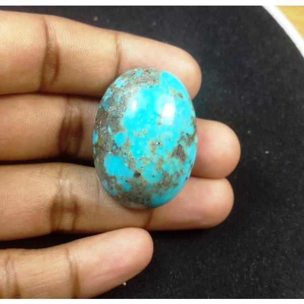 83.87 Carats Natural Sky Blue Irani Feroza Nishapuri Mine 35.41x26.08x15.65