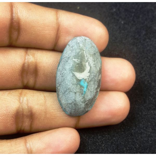 83.87 Carats Natural Sky Blue Irani Feroza Nishapuri Mine 35.41x26.08x15.65