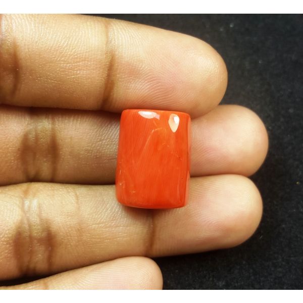 23.19 Carats Natural Italian Red Coral 17.67x13.86x9.47mm