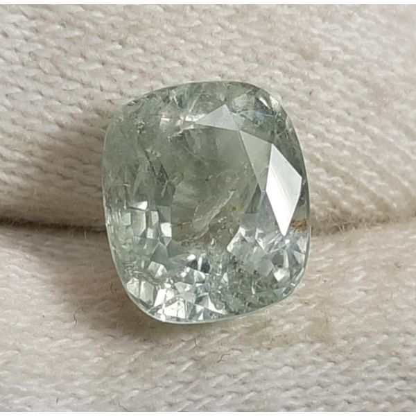 6.29 Carats Natural Green Sapphire 10.74x9.21x6.46mm