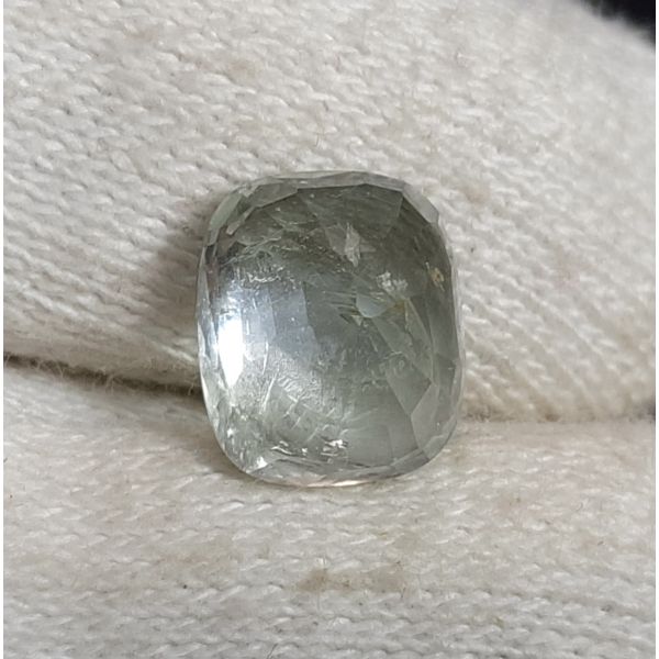 6.29 Carats Natural Green Sapphire 10.74x9.21x6.46mm