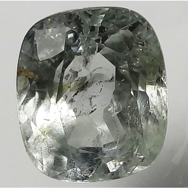 6.29 Carats Natural Green Sapphire 10.74x9.21x6.46mm