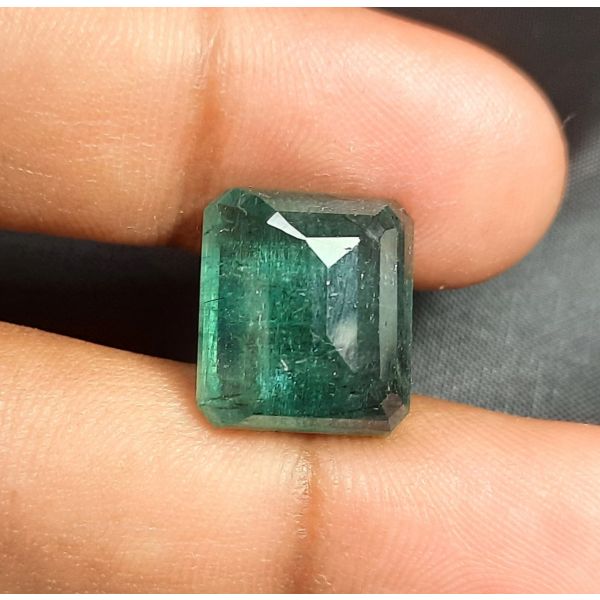12.34 Carats Natural Zambian Emerald 13.87x12.54x7.52mm