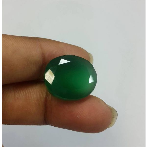 8.93 Carats Green Onyx 15.67 x 12.74 x 5.78 mm