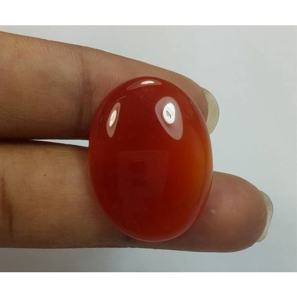 18.96 Carats Orange Chalcedony 24.42 x 18.51 x 5.36 mm