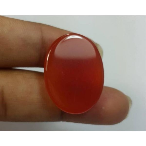 18.96 Carats Orange Chalcedony 24.42 x 18.51 x 5.36 mm