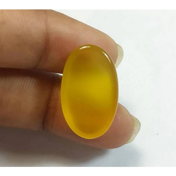 13.69 Carats Yellow Chalcedony 20.94 x 12.74 x 6.23 mm