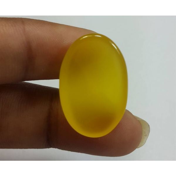 16.69 Carats Yellow Chalcedony 22.69 x 14.94 x 6.16 mm