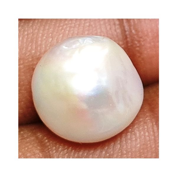 10.81 carats Natural White Venezuela Pearl 11.22x11.71x11.66 mm