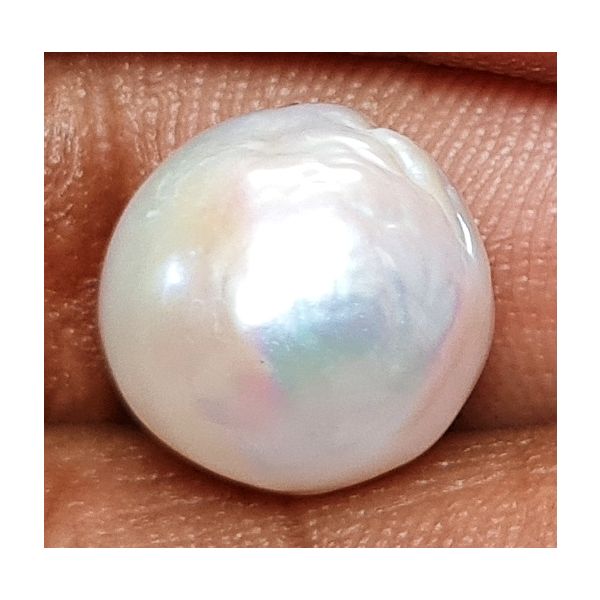 12.98 carats Natural White Venezuela Pearl 12.34x12.16x11.81 mm