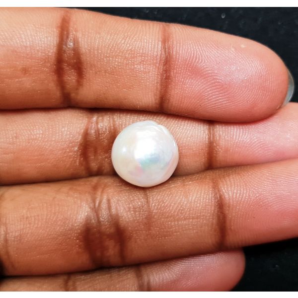 12.98 carats Natural White Venezuela Pearl 12.34x12.16x11.81 mm