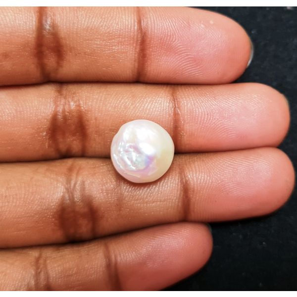 12.98 carats Natural White Venezuela Pearl 12.34x12.16x11.81 mm