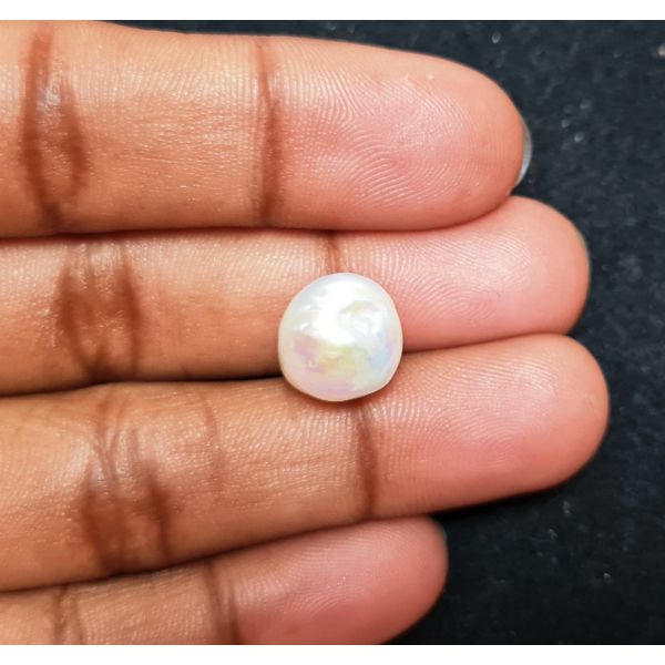 9.41 carats Natural White Venezuela Pearl 12.16x10.40x10.61 mm